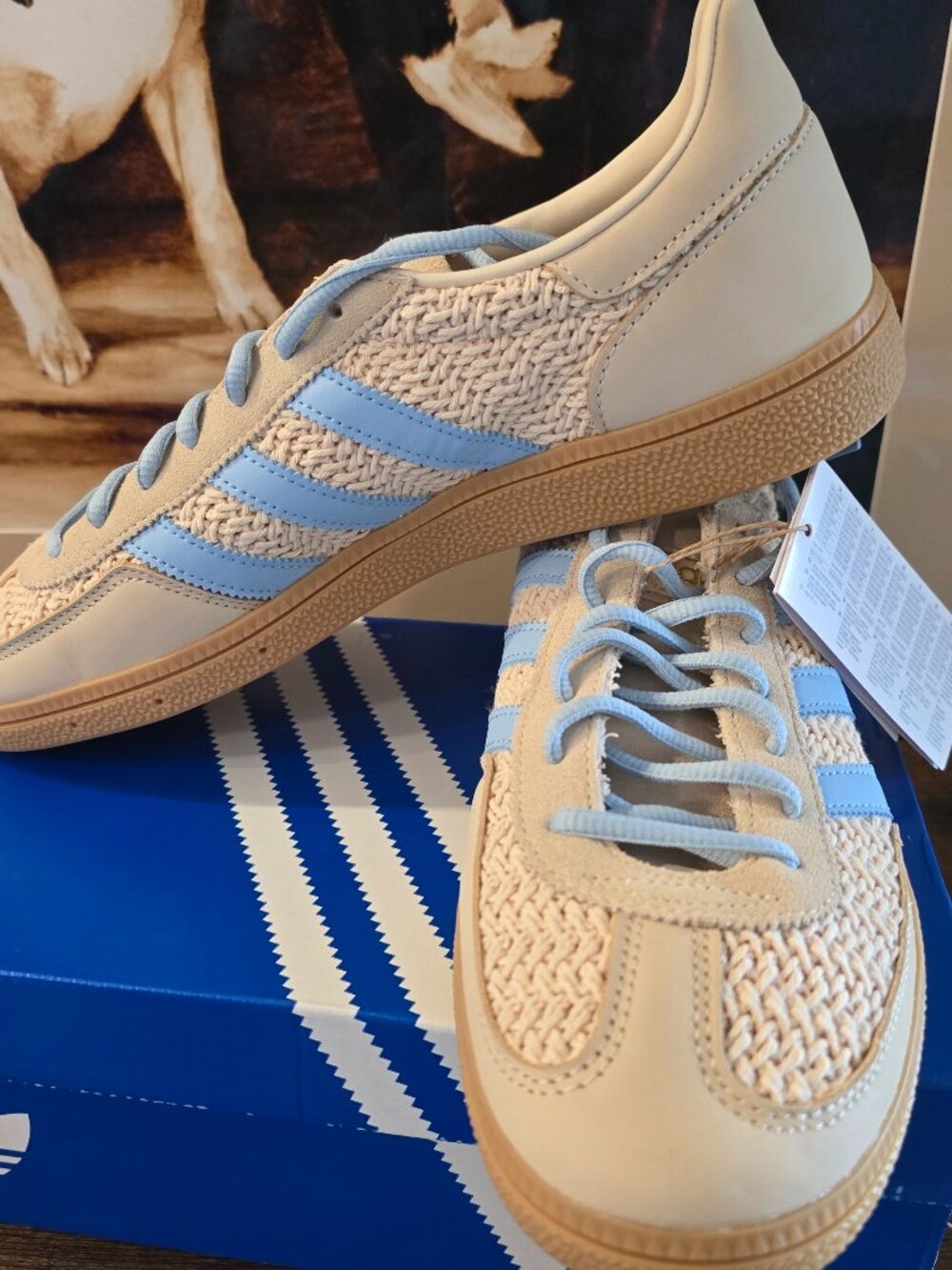 adidas Originals Handball Spezial Sand Strata Basket Weave JQ8410 Men's 10 NEW